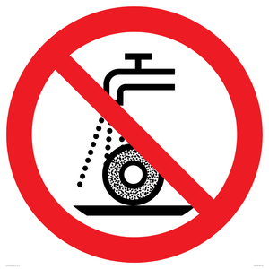 Prohibition: Do not use for wet grinding